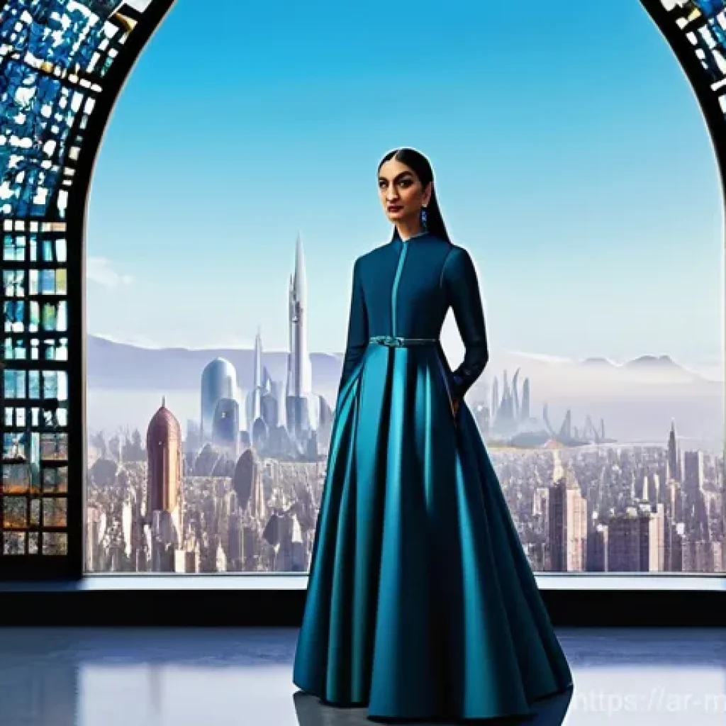 메타버스 비즈니스 모델의 지속 가능성 - **Prompt:** A dynamic metaverse art studio blending futuristic technology with traditional Arabic ae...