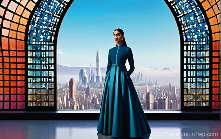 메타버스 비즈니스 모델의 지속 가능성 - **Prompt:** A dynamic metaverse art studio blending futuristic technology with traditional Arabic ae...