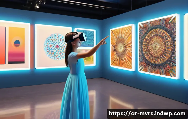 메타버스 비즈니스 모델의 사례 연구 - **Prompt:** A lively digital art gallery in the metaverse. Several avatars, dressed in stylish, mode...