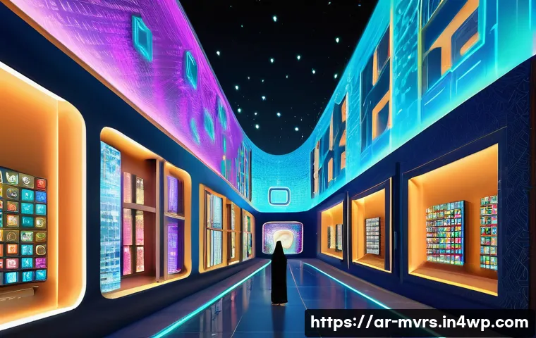 메타버스 내 가상화폐와 경제 모델 - A futuristic digital marketplace inside a vibrant metaverse cityscape inspired by Middle Eastern arc...